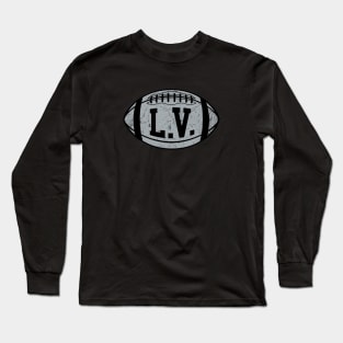 LV Retro Football - Black Long Sleeve T-Shirt